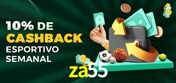 10% de bônus de cashback na za55